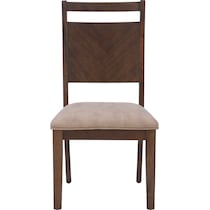 hobson dark brown dining chair   