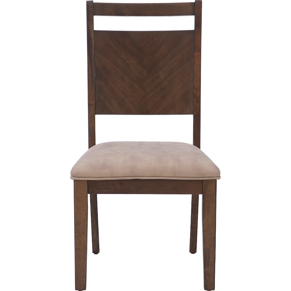 hobson dark brown dining chair   