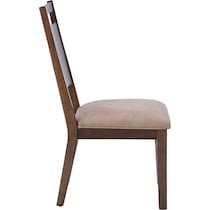 hobson dark brown dining chair   