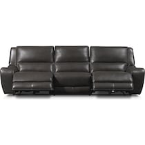 holden gray  pc power reclining sofa   