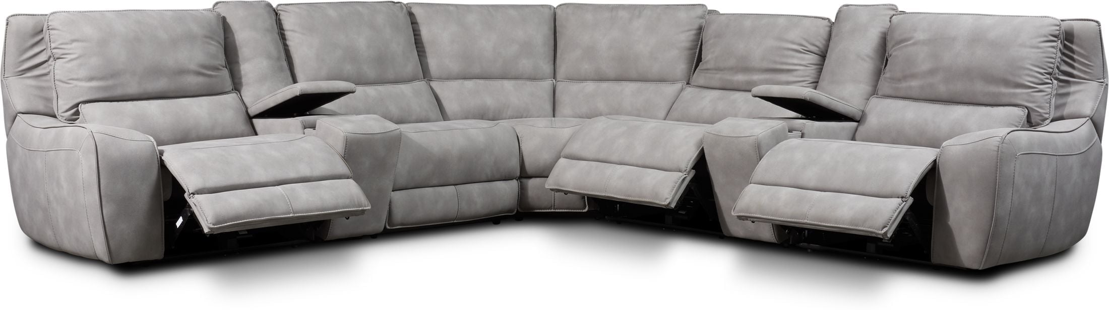 3 seat reclining deals sectional