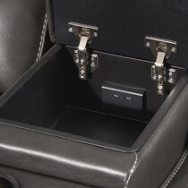 holden gray power reclining loveseat   