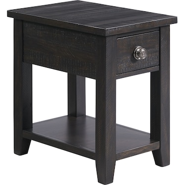 Holland 1-Drawer Side Table with USB Charging