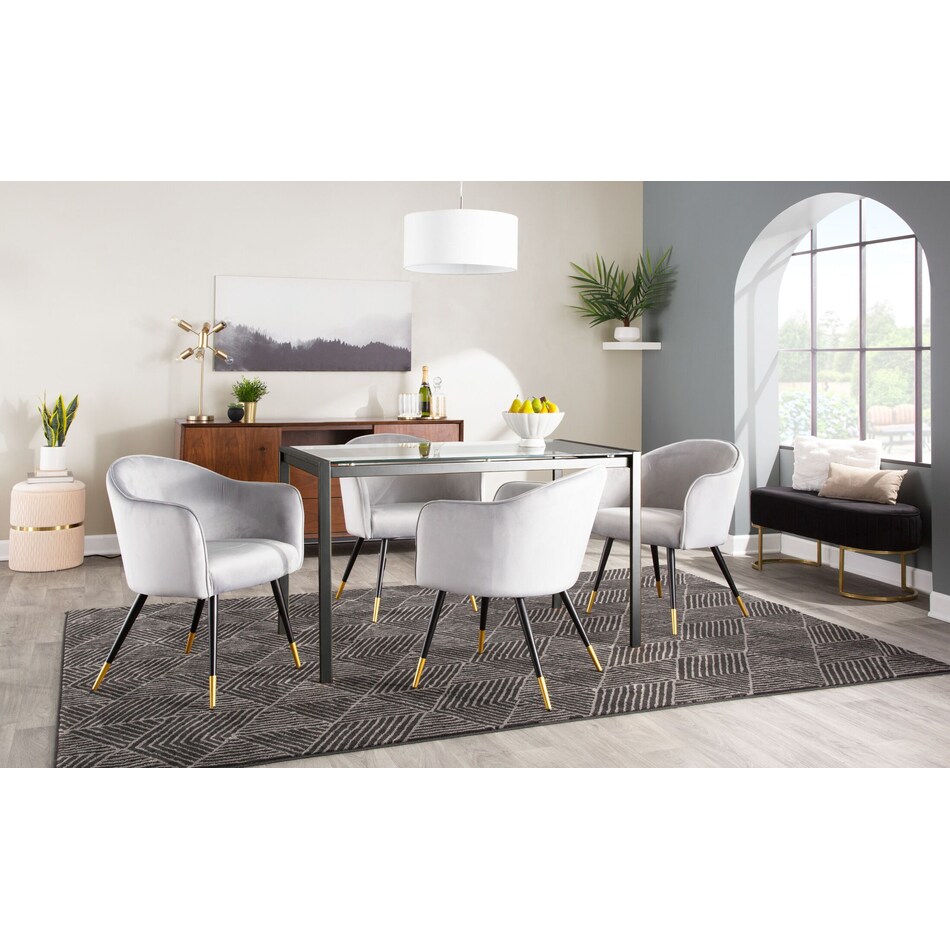 Holland Set of 2 Dining Chairs Silver American Signature Furniture