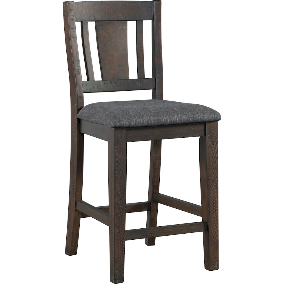 hollis gray counter height stool   