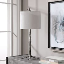 hollman gray table lamp   