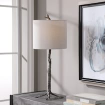 hollman gray table lamp   