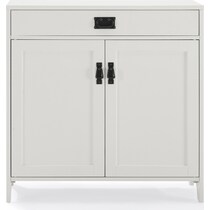 holmes white accent cabinet   