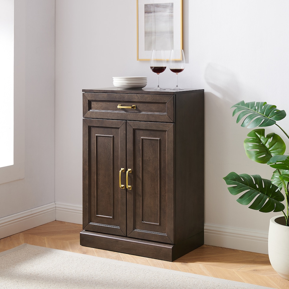 honnaly dark brown cabinet   