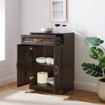 honnaly dark brown cabinet   