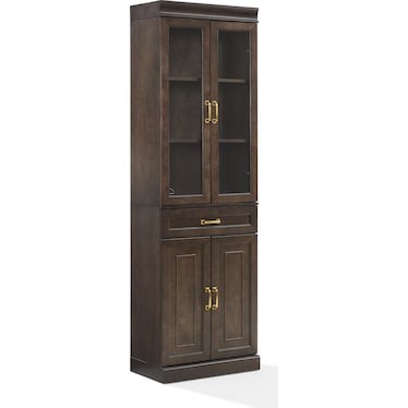 Honnaly Pantry with Glass Doors