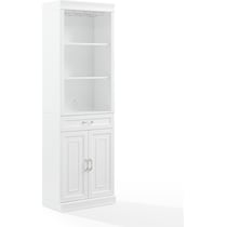 honnaly white bar cabinet   