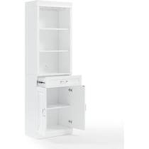 honnaly white bar cabinet   