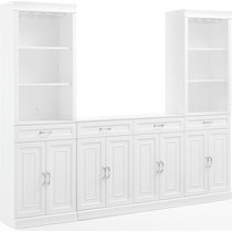 honnaly white bar cabinet   