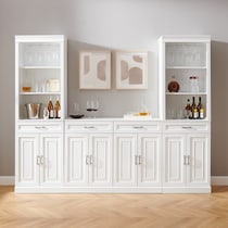 honnaly white bar cabinet   