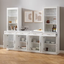 honnaly white bar cabinet   