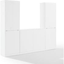 honnaly white bar cabinet   