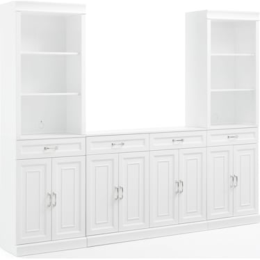 Honnaly 2 Bookcases and Sideboard Set