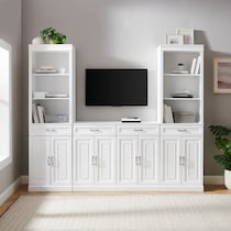 honnaly white bookcase   