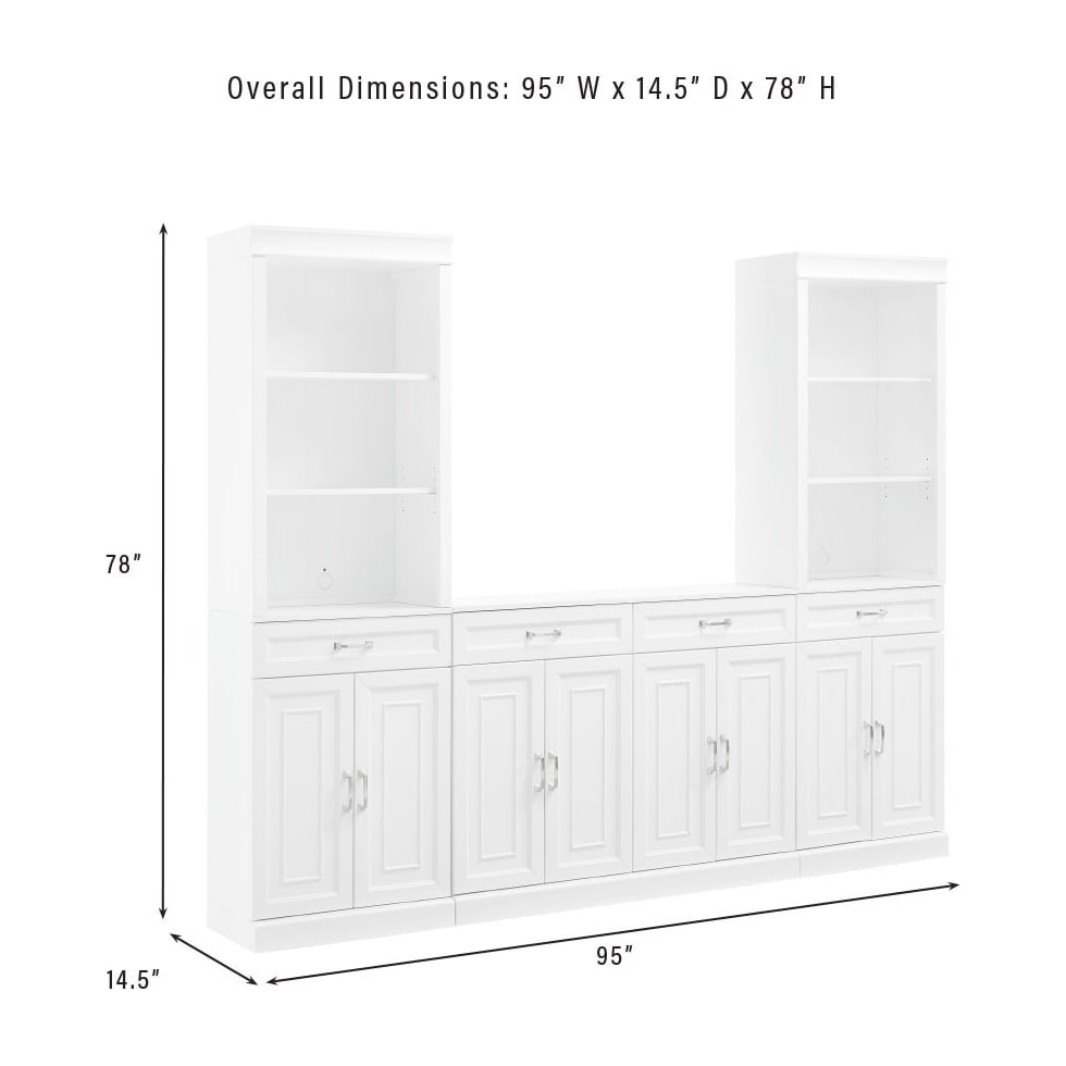 honnaly white bookcase   