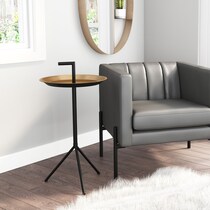 hook gold black accent table   