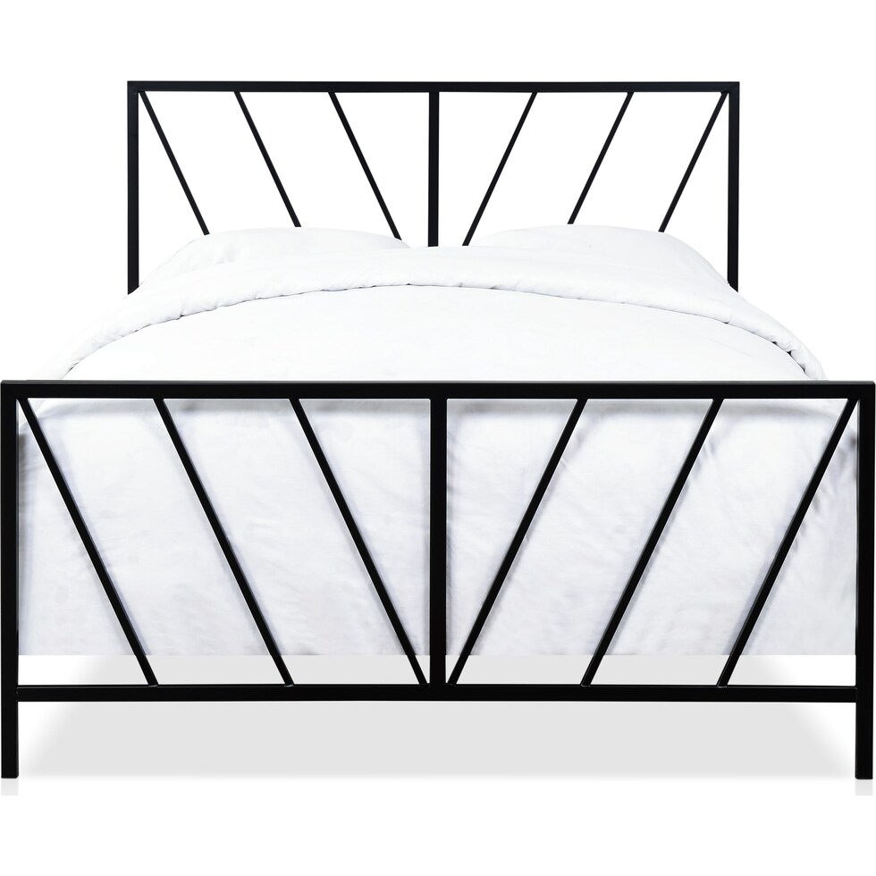 hope black queen bed   