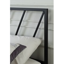 hope black queen bed   