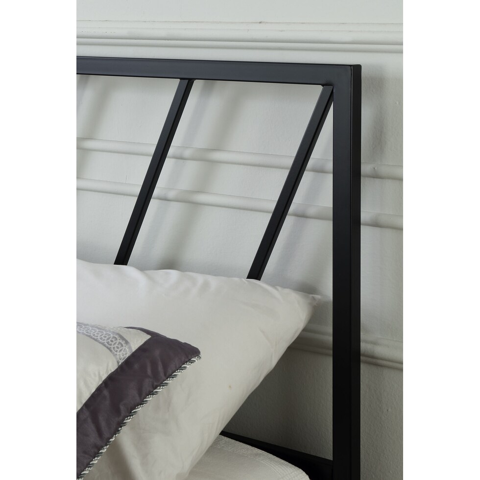 hope black queen bed   