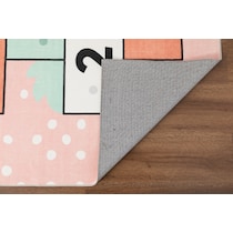 hopscotch pink area rug  x    