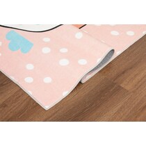 hopscotch pink area rug  x    