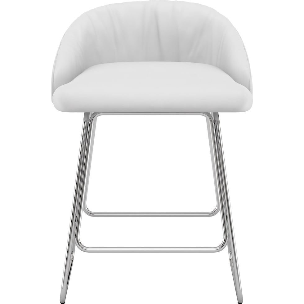 hover white counter height stool   