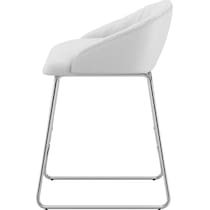 hover white counter height stool   