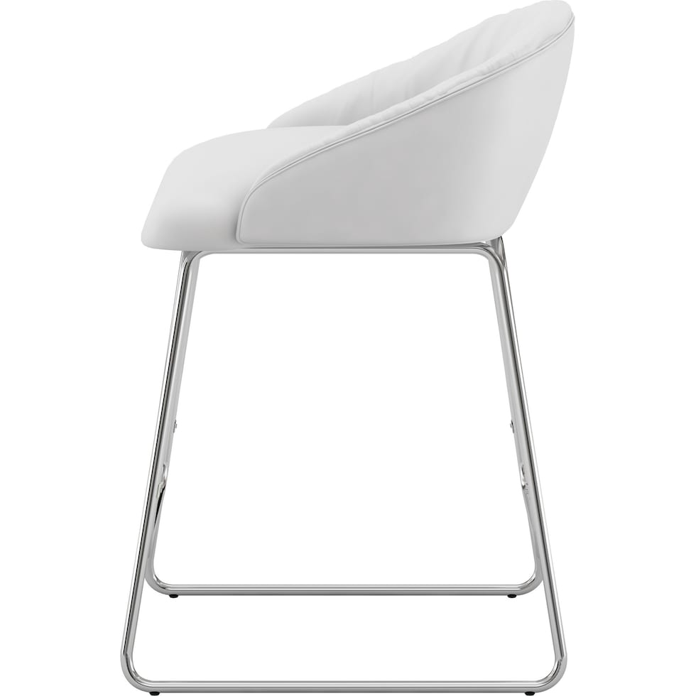 hover white counter height stool   