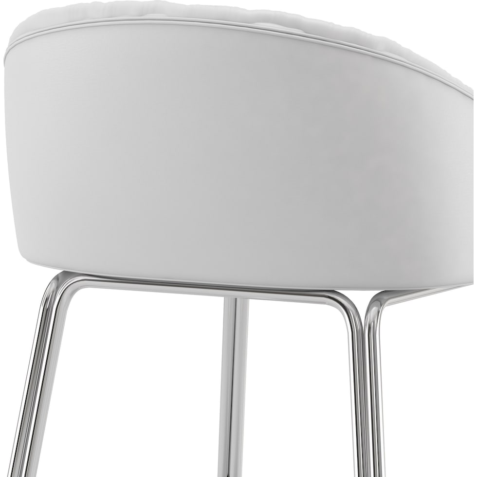 hover white counter height stool   