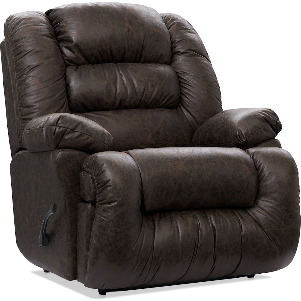 howard dark brown recliner   