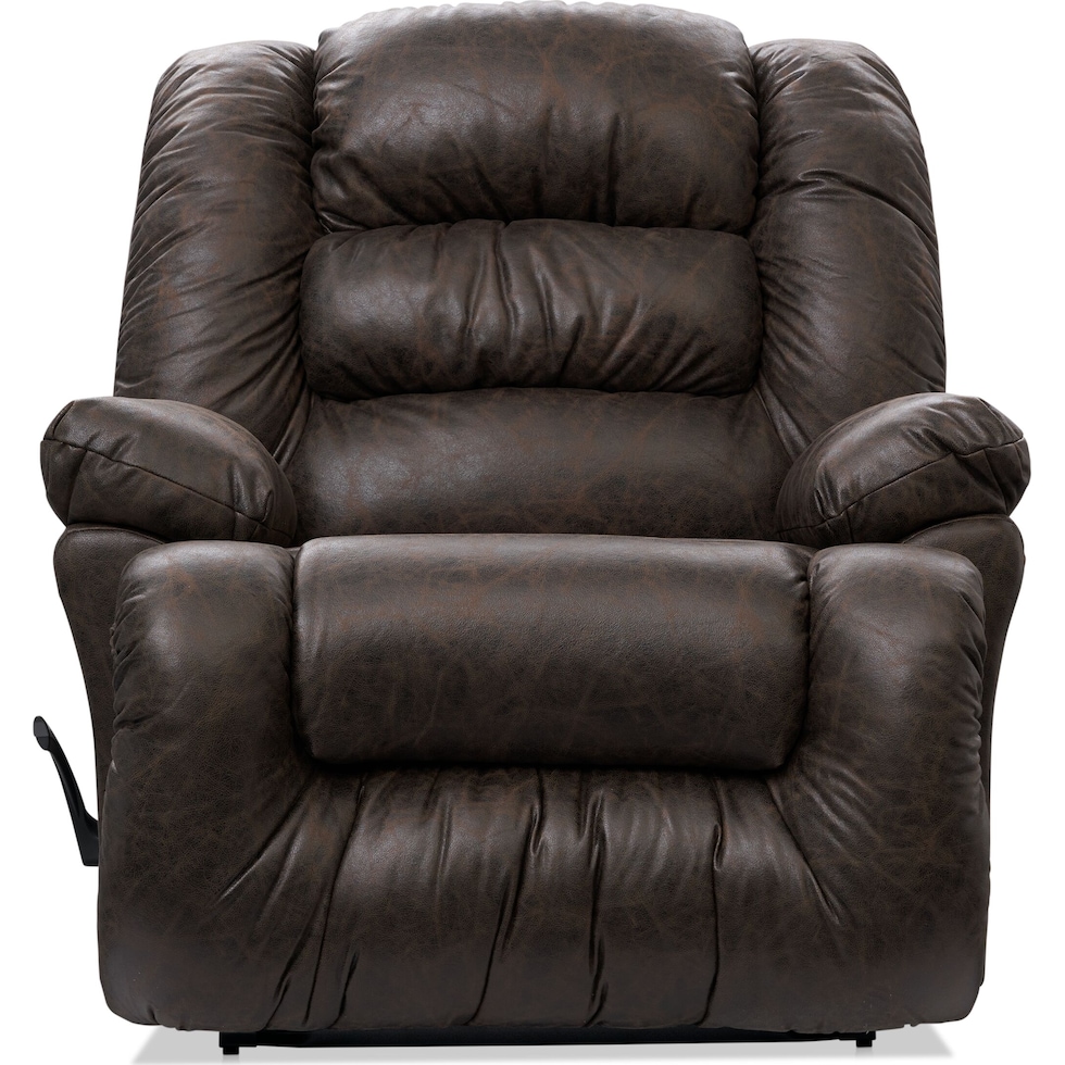 howard dark brown recliner   