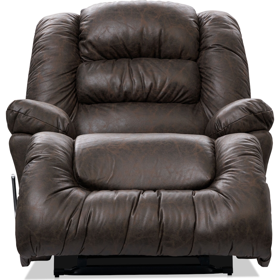 howard dark brown recliner   