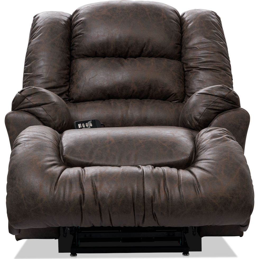 howard dark brown recliner   