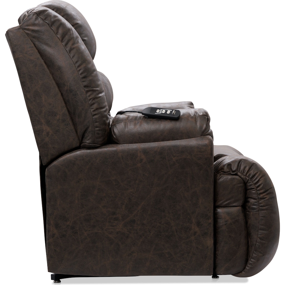 howard dark brown recliner   