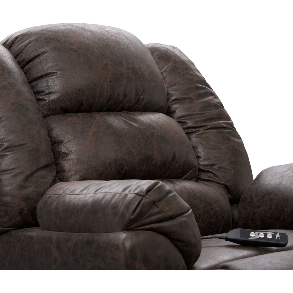 howard dark brown recliner   