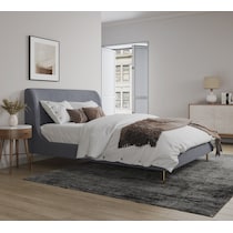 hudgens gray queen bed   