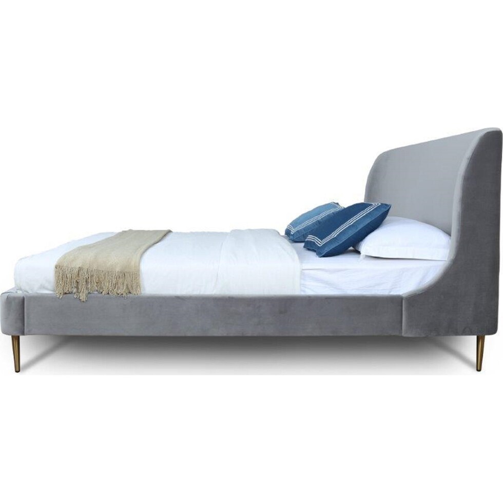 hudgens gray queen bed   