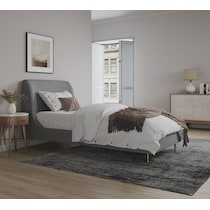 hudgens gray twin bed   