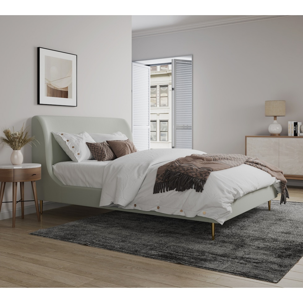hudgens neutral queen bed   