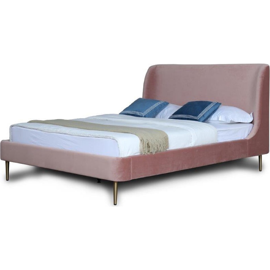 hudgens pink queen bed   