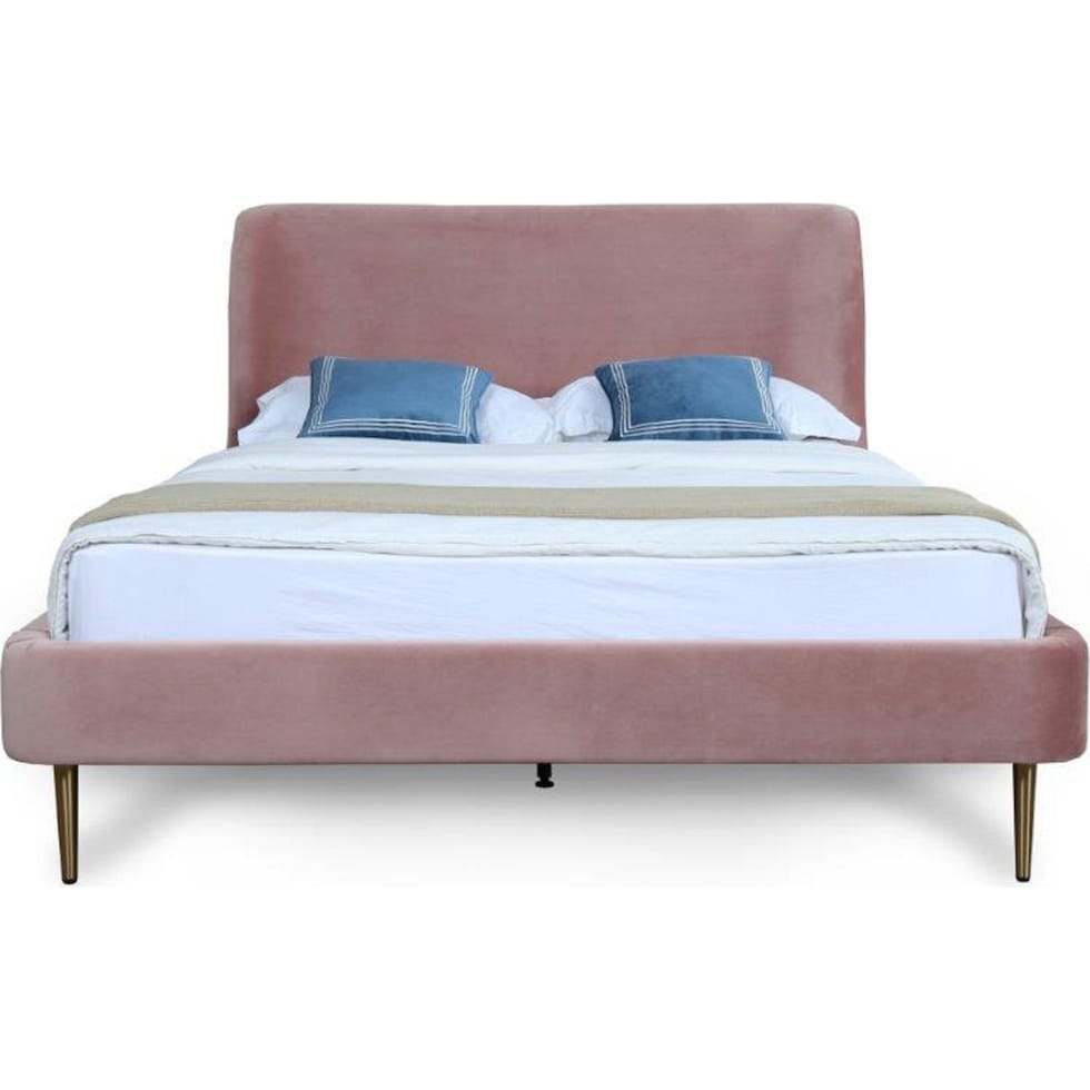 hudgens pink queen bed   