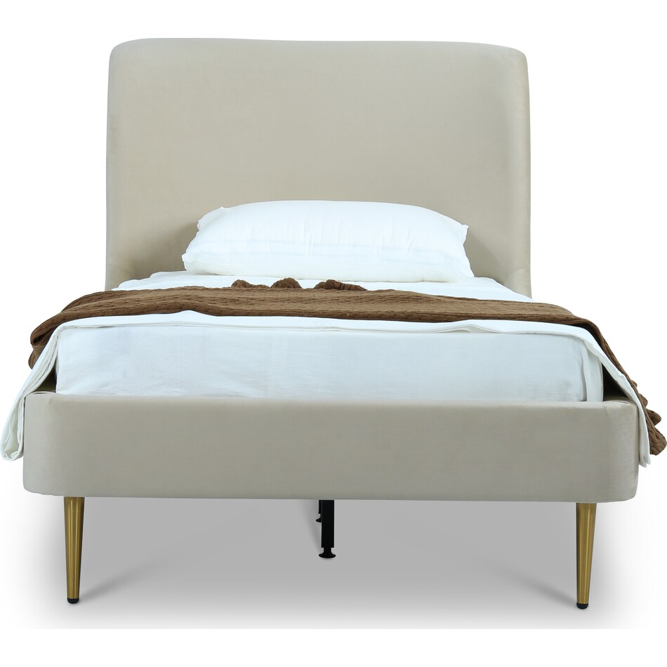 hudgens white twin bed   
