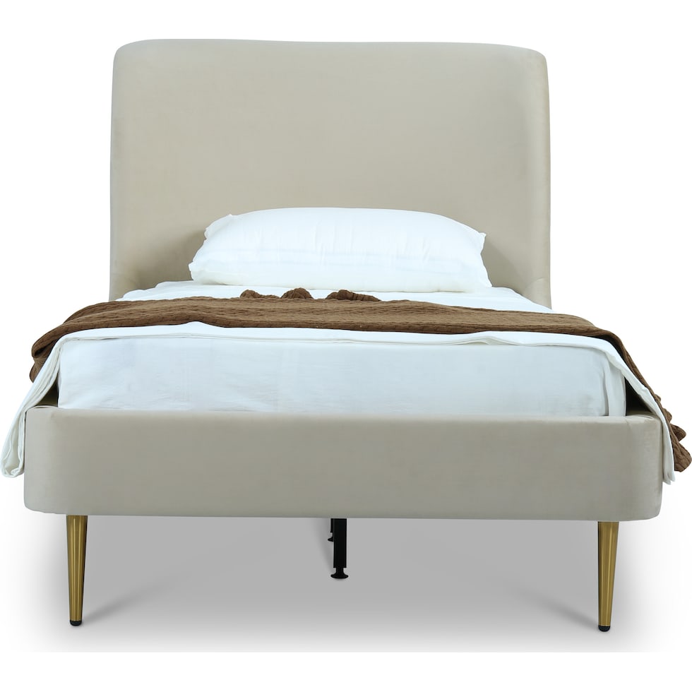 hudgens white twin bed   