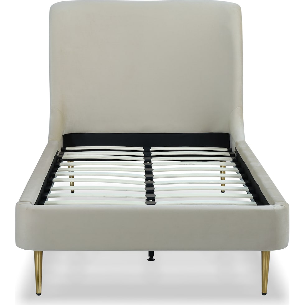 hudgens white twin bed   