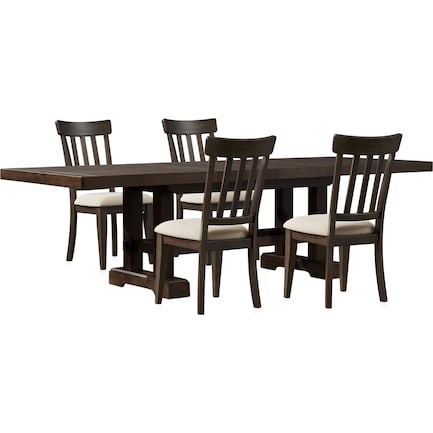 Hughes Dining Table and 4 Dining Chairs